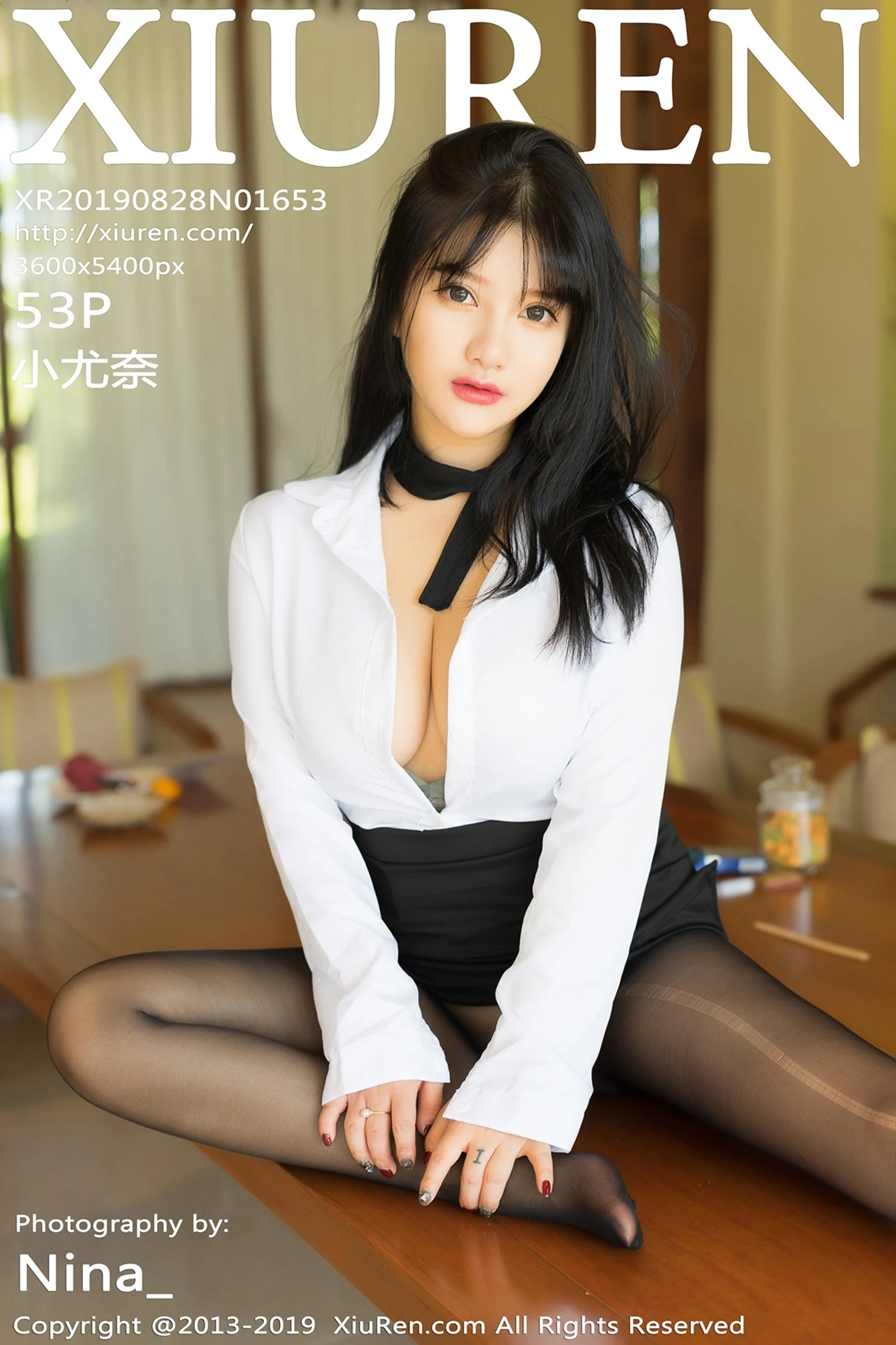 [XiuRen秀人网]No.1653_巨乳嫩模小尤奈富国岛旅拍黑短裙配无内黑丝裤袜极致诱惑写真53P-秀人网 - XiuRen.Pro